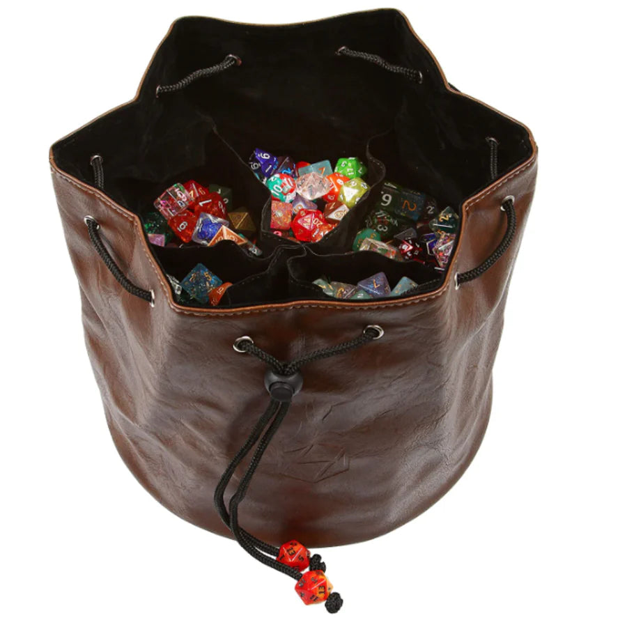 Pouch of the Endless Hoard Dice Bag D&D Accessory Forged Gaming Black and Grey   | Red Claw Gaming