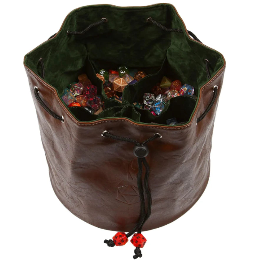 Pouch of the Endless Hoard Dice Bag D&D Accessory Forged Gaming Black and Blue   | Red Claw Gaming