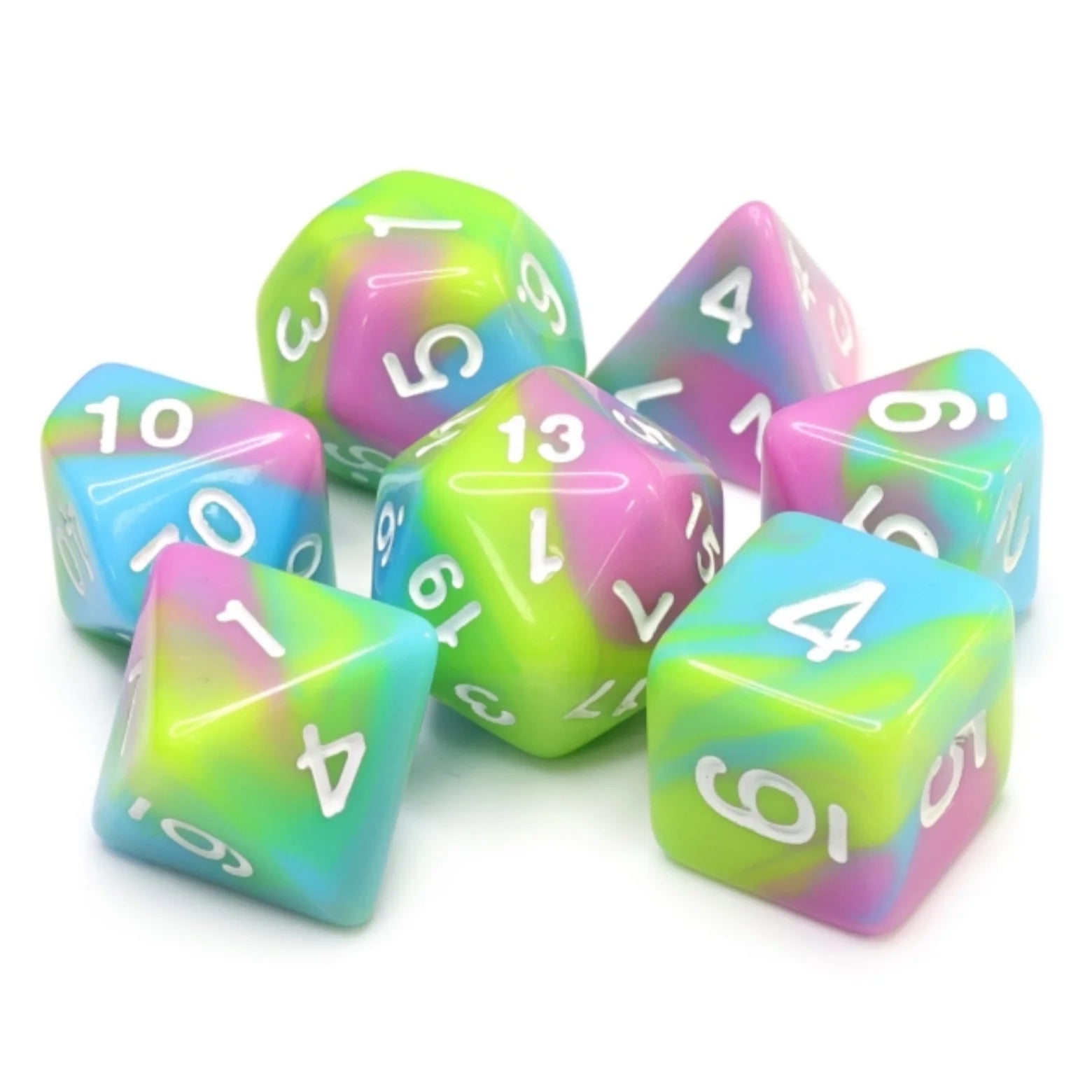 PASTEL PUNK RPG DICE SET Dice & Counters Foam Brain Games    | Red Claw Gaming