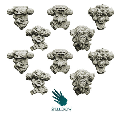 Plague Legions Knight Backpacks Minatures Spellcrow    | Red Claw Gaming