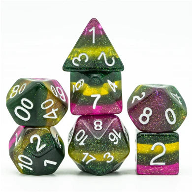 POISON SWAMP RPG DICE SET Dice & Counters Foam Brain Games    | Red Claw Gaming