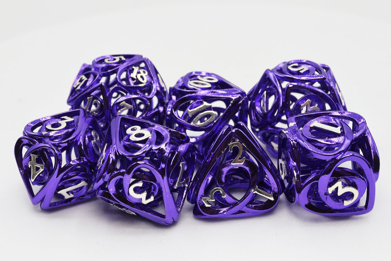 Purple Hollow Hearts RPG Set Dice & Counters Foam Brain Games    | Red Claw Gaming