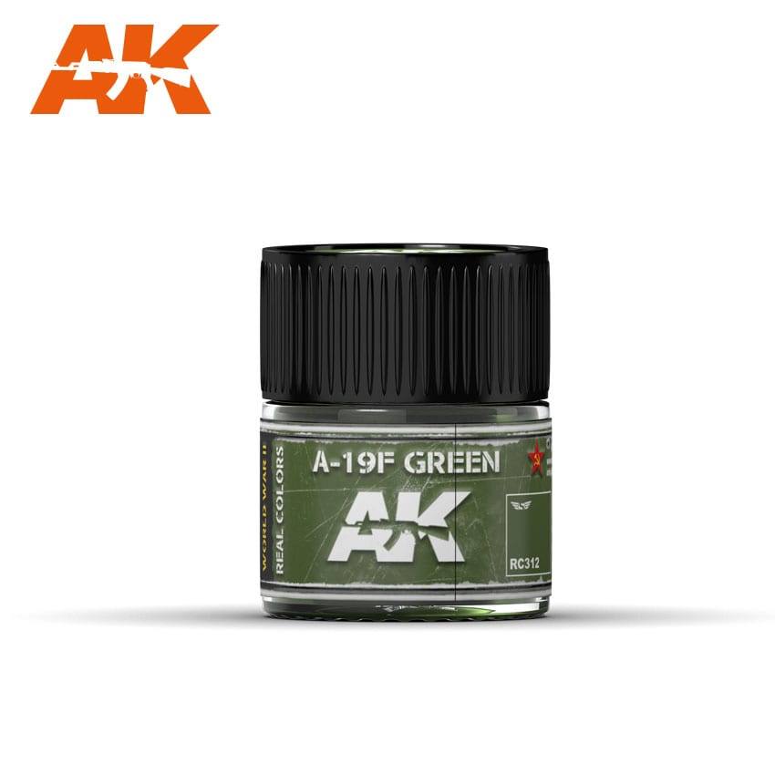 A-19F Grass Green 10ml Enamel Paint AK INTERACTIVE    | Red Claw Gaming