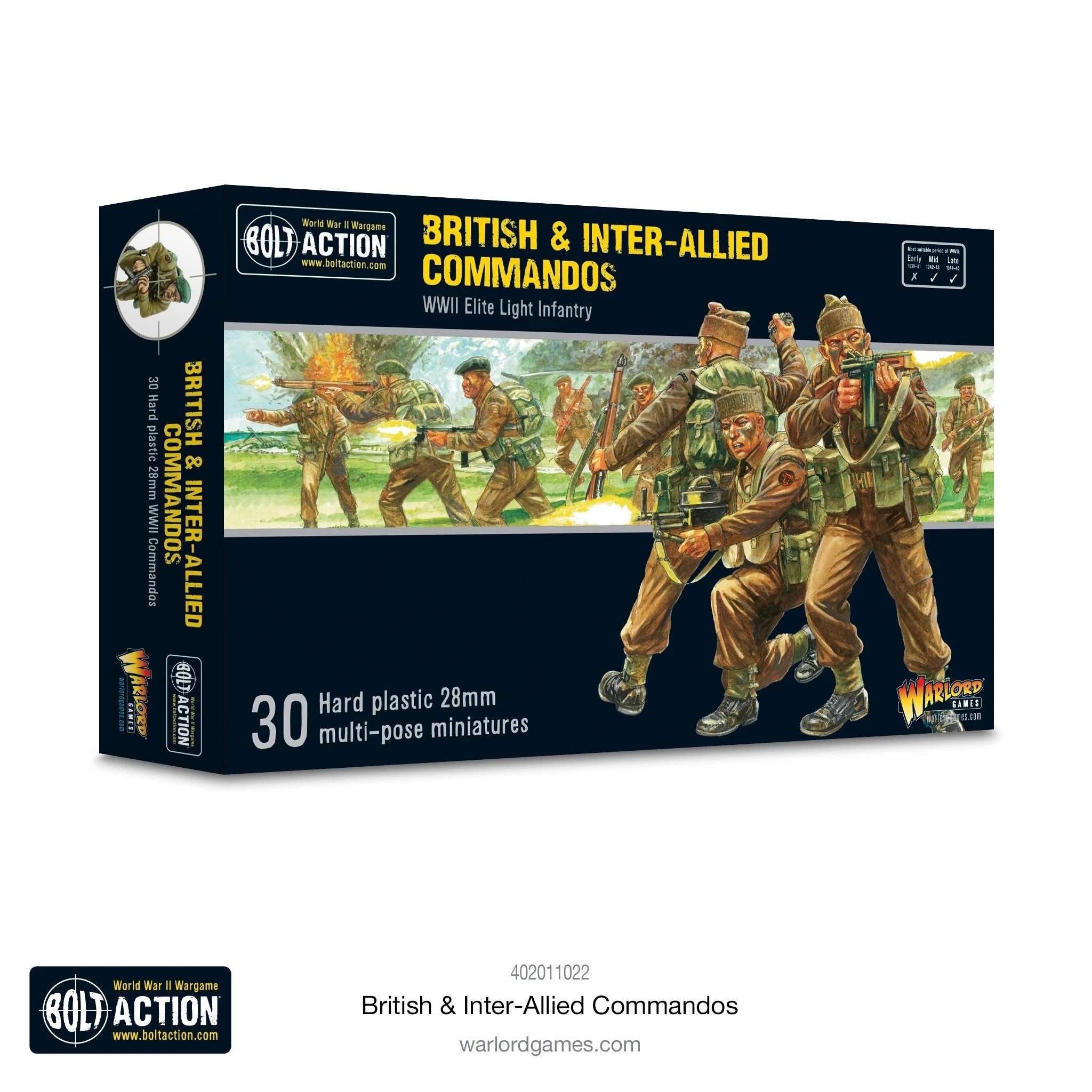 British & Inter-Allied Commandos British Warlord Games    | Red Claw Gaming