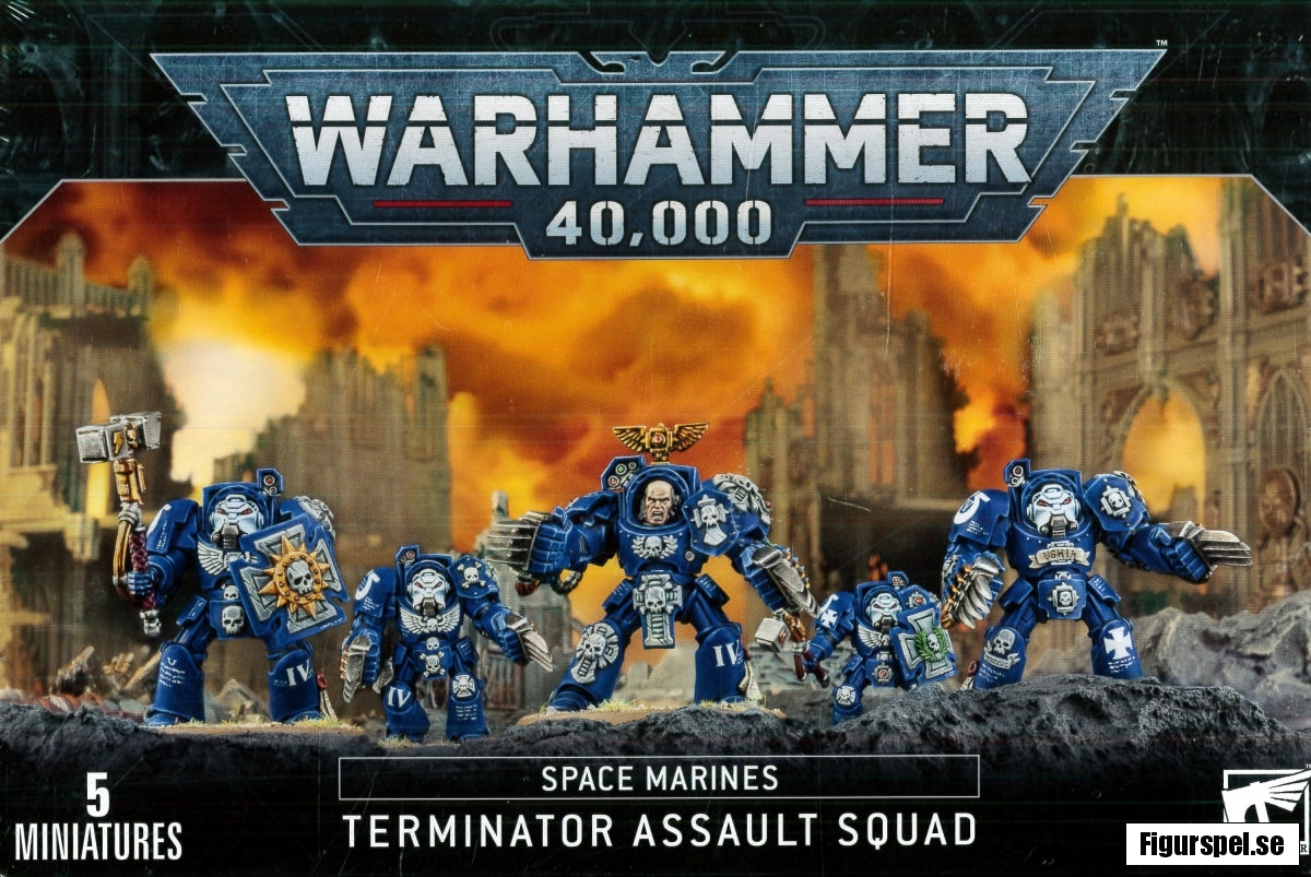 SPACE MARINES TERMINATOR ASSAULT SQUAD Space Marines Games Workshop | Red Claw Gaming