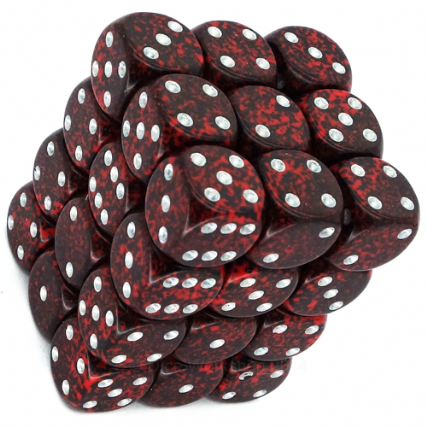 Speckled Silver Volcano 12mm D6 Dice Chessex    | Red Claw Gaming