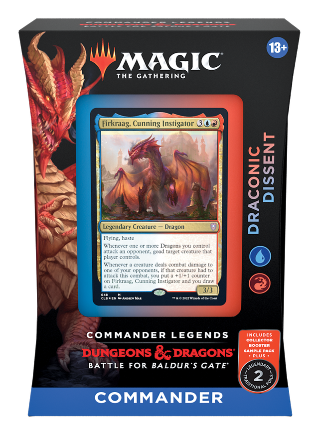 Commander Legends: Battle for Baldur's Gate Deck - Draconic Dissent Sealed Magic the Gathering Wizards of the Coast    | Red Claw Gaming