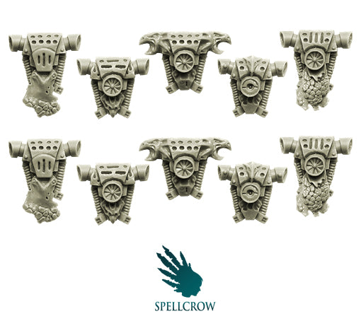 Salamandra Knights Back packs Minatures Spellcrow    | Red Claw Gaming