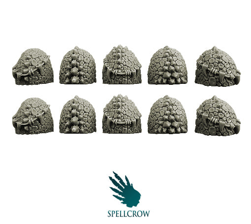 Salamander/Dragon Knights Shoulder Pads Minatures Spellcrow    | Red Claw Gaming