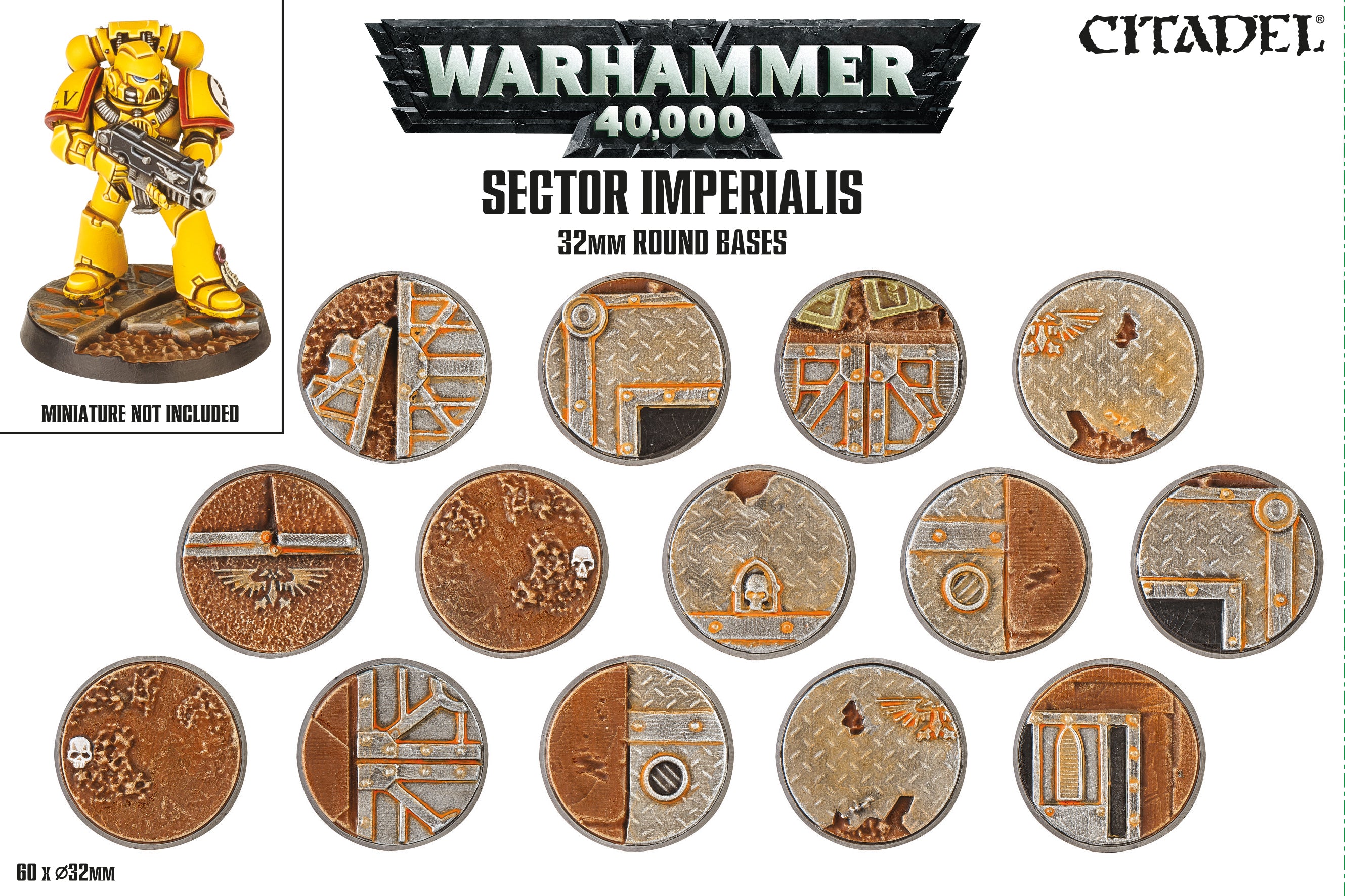 SECTOR IMPERIALIS: 32MM ROUND BASES Terrain Games Workshop    | Red Claw Gaming