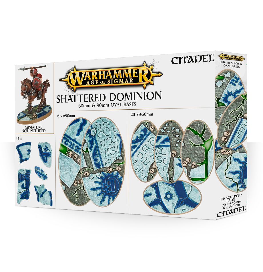 AOS: SHATTERED DOMINION: 60 & 90MM OVAL Bases Citadel | Red Claw Gaming