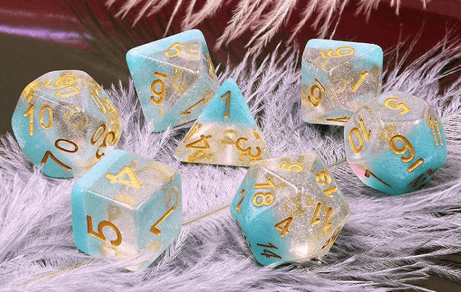 SNOWFLAKE RPG DICE SET Dice & Counters Foam Brain Games    | Red Claw Gaming