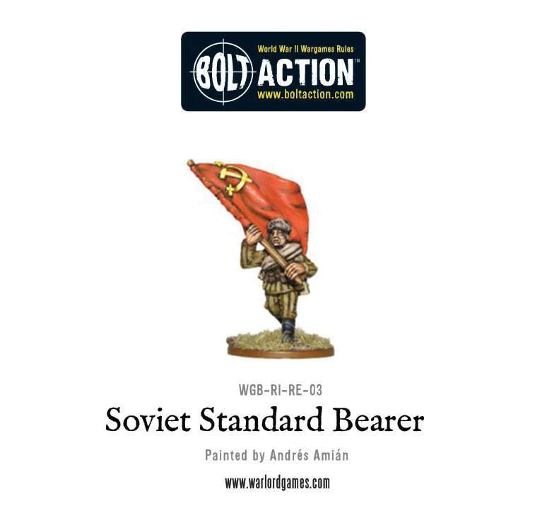 Soviet Standard Bearer Soviet Warlord Games    | Red Claw Gaming