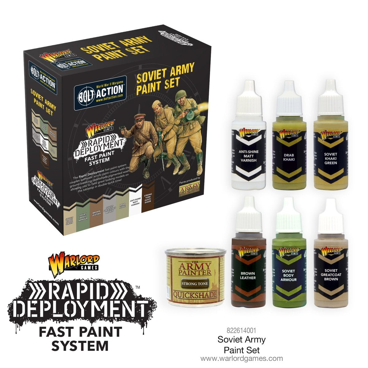 Bolt Action Soviet Paint Set Accessories Warlord Games    | Red Claw Gaming