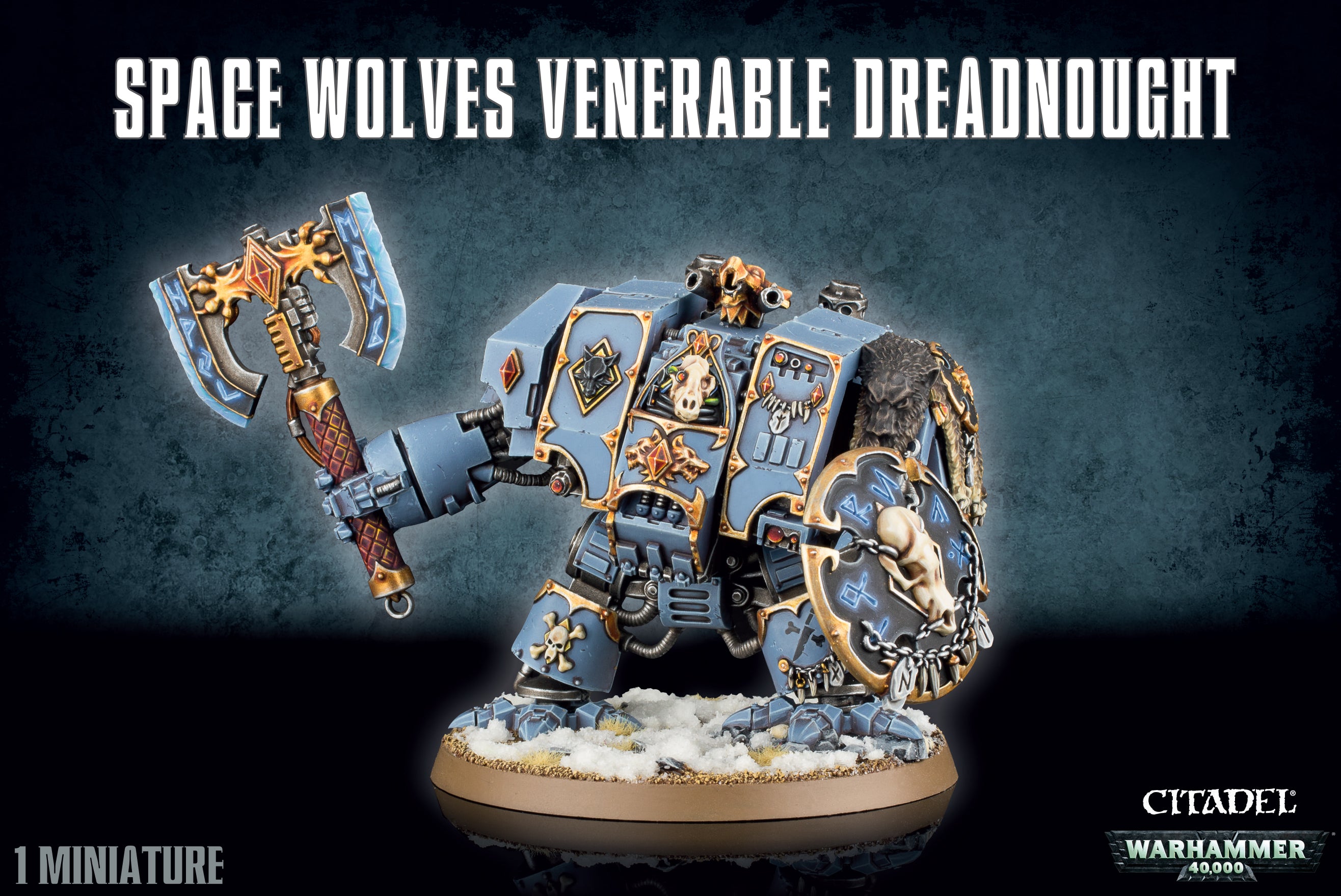 SPACE WOLVES VENERABLE DREADNOUGHT Space Wolves Games Workshop    | Red Claw Gaming