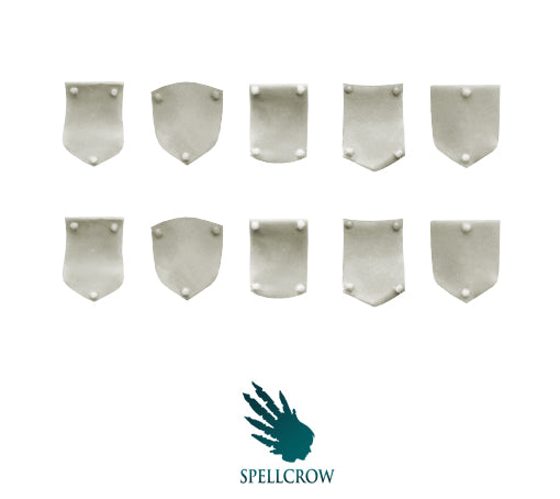 Space Knights Small Shoulder Shields Minatures Spellcrow    | Red Claw Gaming
