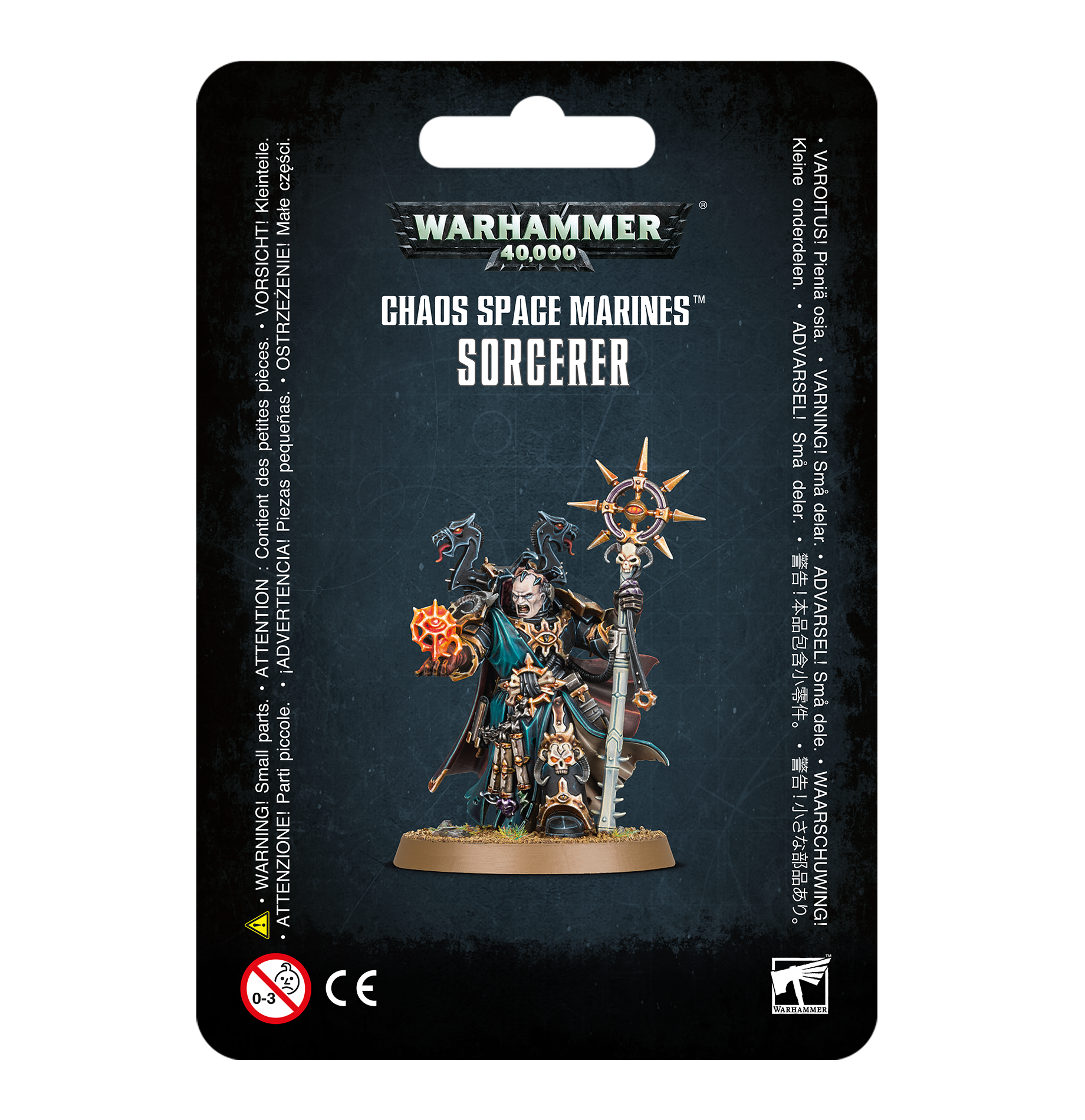CHAOS SPACE MARINES SORCERER Chaos Space Marines Games Workshop    | Red Claw Gaming