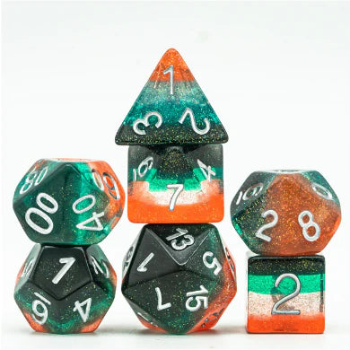 TANGERINE TREE RPG DICE SET Dice & Counters Foam Brain Games    | Red Claw Gaming