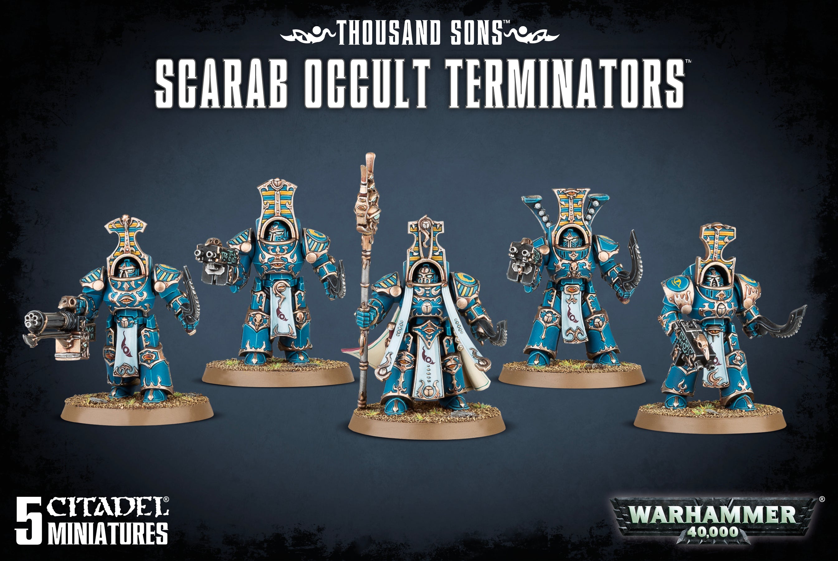 THOUSAND SONS SCARAB OCCULT TERMINATORS Thousand Sons Games Workshop | Red Claw Gaming