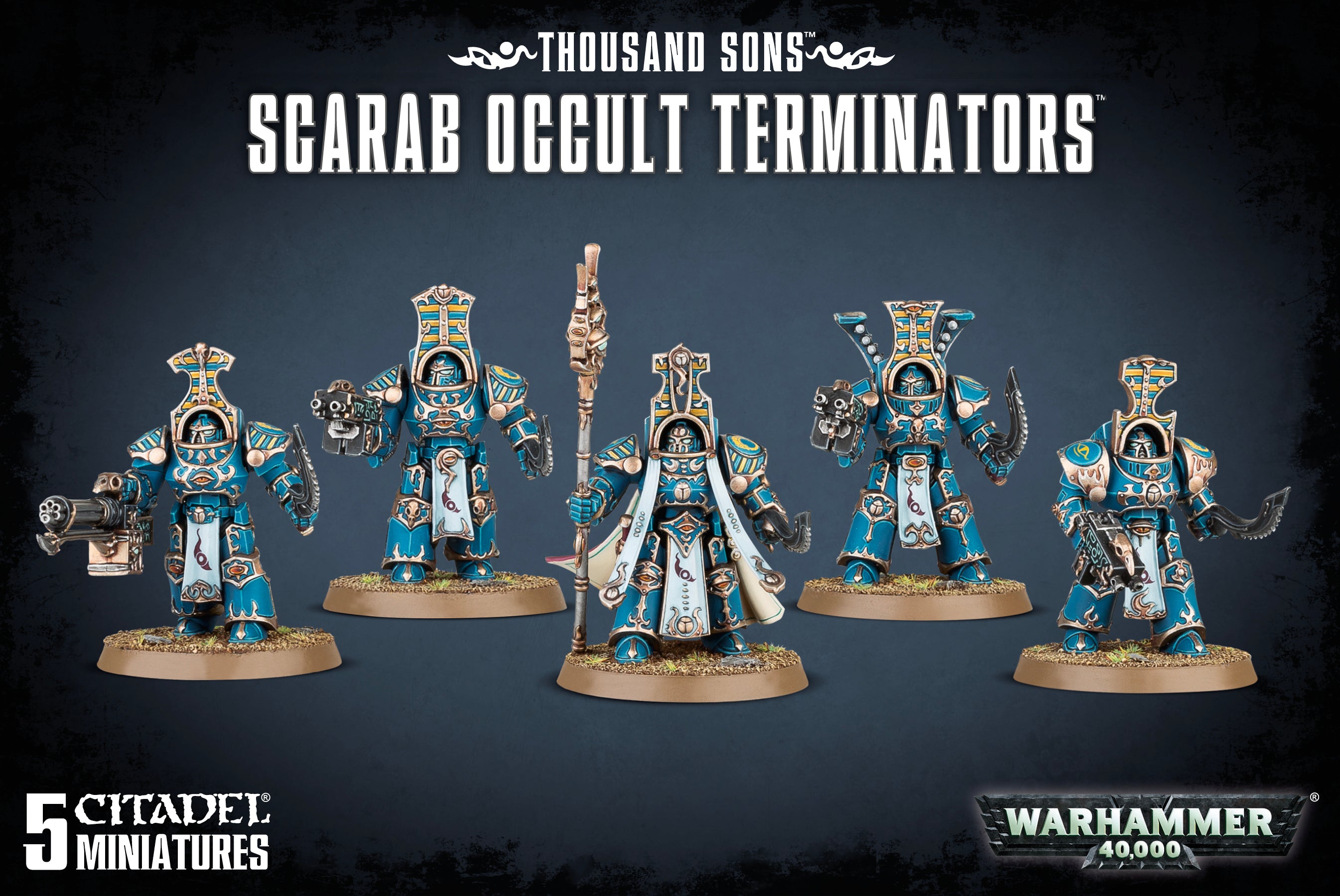 THOUSAND SONS SCARAB OCCULT TERMINATORS Thousand Sons Games Workshop    | Red Claw Gaming