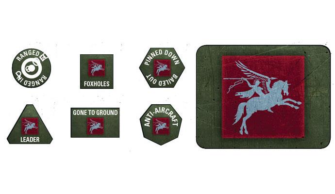 6th Airborne Division Token and Objective Set Rulebook FLAMES OF WAR    | Red Claw Gaming