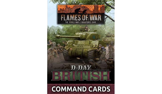 D-Day British Command Cards Starter Set FLAMES OF WAR    | Red Claw Gaming