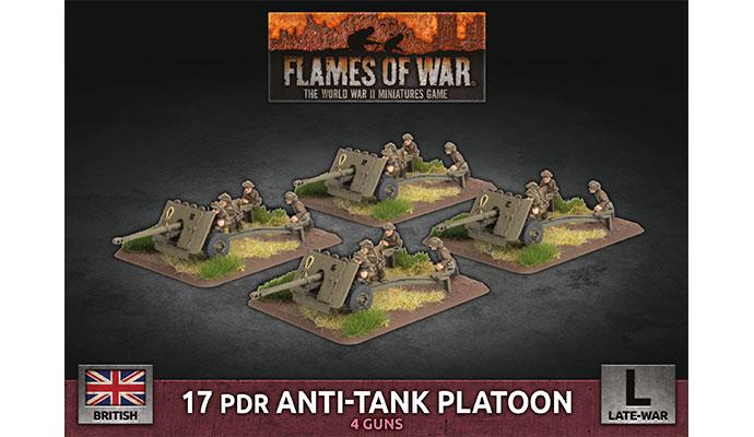 British 17 Pdr Anti-Tank Platoon British FLAMES OF WAR    | Red Claw Gaming