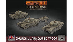 Churchill Armoured Squadron (x3 Plastic) British FLAMES OF WAR    | Red Claw Gaming