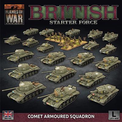 British Starter Force - Comet Armoured Squadron Starter Set FLAMES OF WAR    | Red Claw Gaming