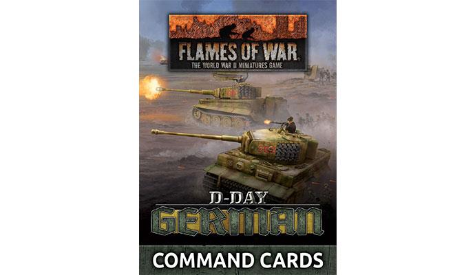 D-Day German Command Cards Starter Set FLAMES OF WAR    | Red Claw Gaming