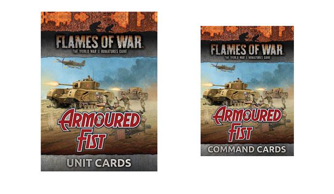 British Armoured Fist Unit and Command Cards Rulebook FLAMES OF WAR    | Red Claw Gaming