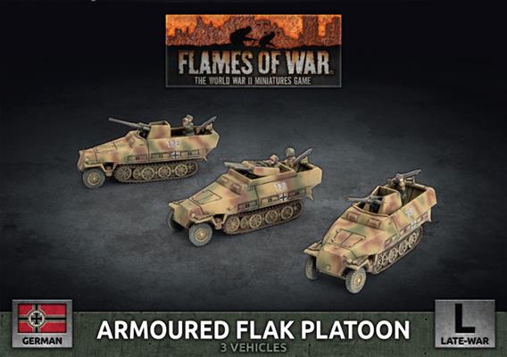Armoured Flak Platoon German FLAMES OF WAR    | Red Claw Gaming