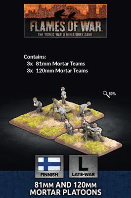 Finish 81mm and 120mm Mortar Platoons Finnish FLAMES OF WAR    | Red Claw Gaming