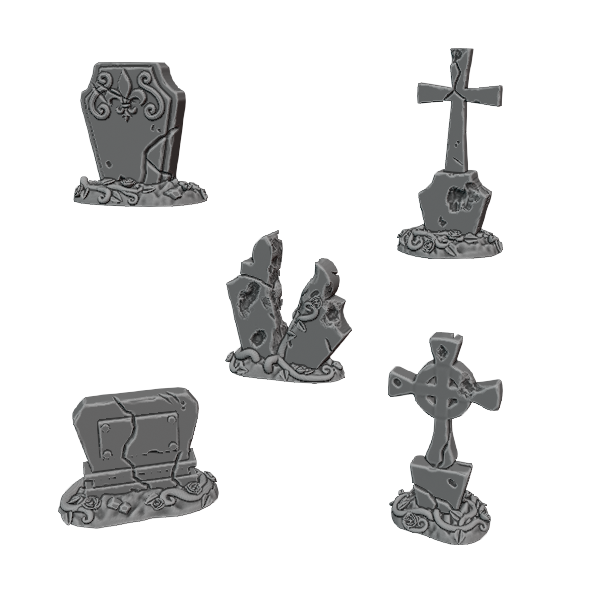 Tombstone (5 Pack) Staring Down the Elephant Staring Down the Elephant    | Red Claw Gaming