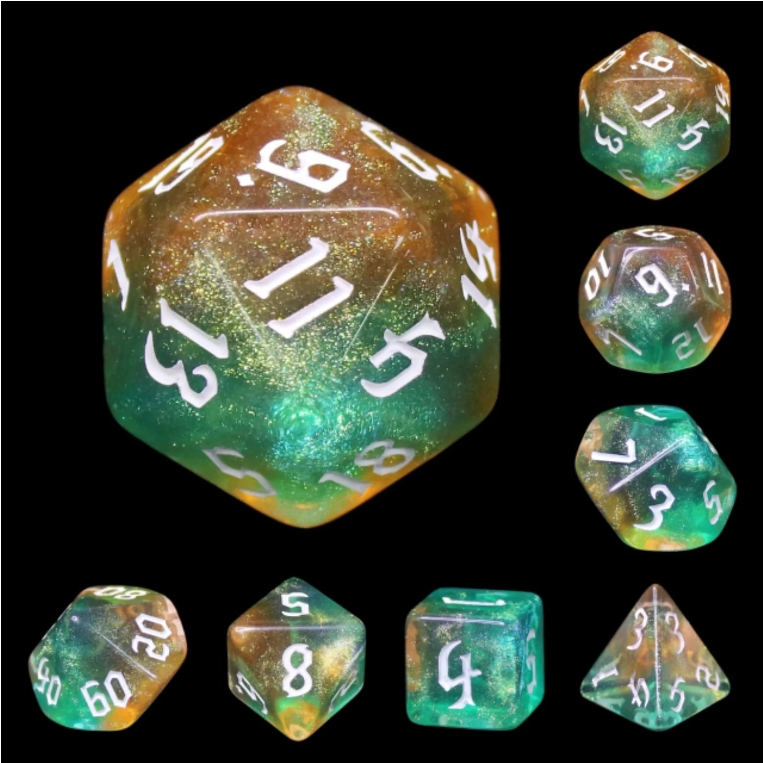 TRANQUIL WORLD RPG DICE SET Dice & Counters Foam Brain Games    | Red Claw Gaming