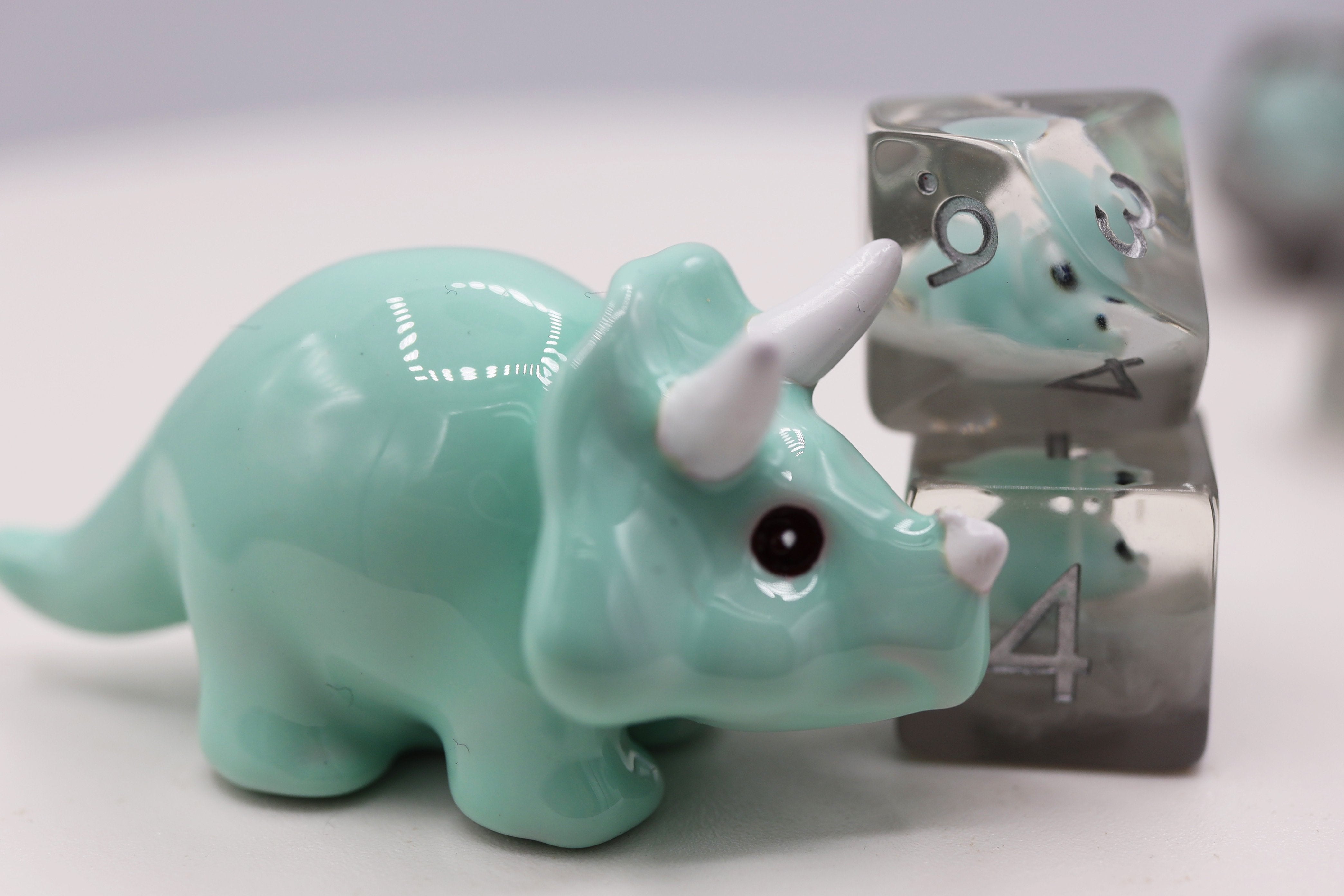 Baby Triceratops 7 Dice Set Dice & Counters Foam Brain Games    | Red Claw Gaming