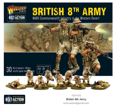 8th Army Infantry British Warlord Games    | Red Claw Gaming