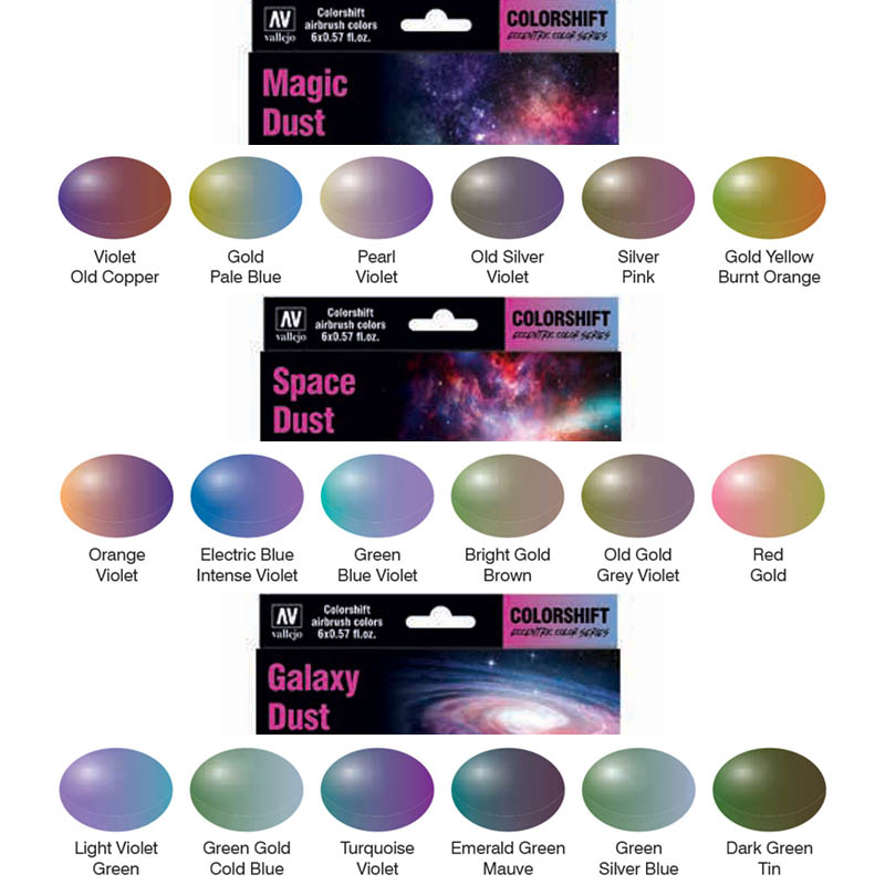 Galaxy Dust Colorshifter Set Vallejo Colorshifter Vallejo    | Red Claw Gaming