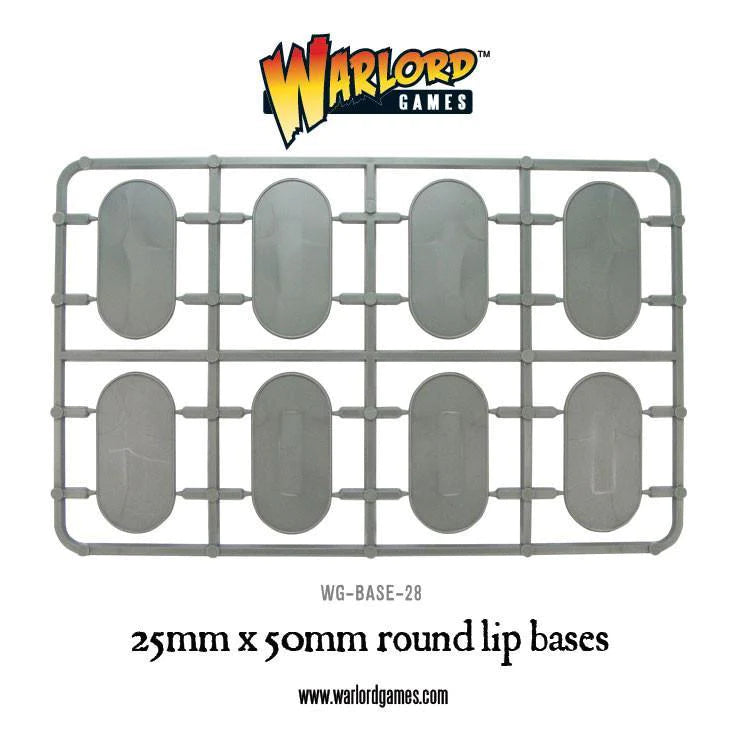 25mm x 50mm round lip bases sprue Accessories Warlord Games    | Red Claw Gaming