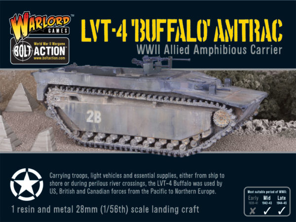 LVT-4 'Buffalo', Amtrac American Warlord Games    | Red Claw Gaming
