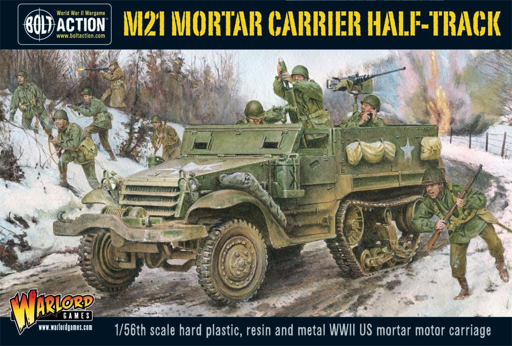 M21 Mortar Carrier Half-track American Warlord Games    | Red Claw Gaming
