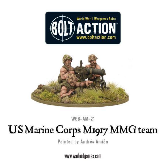USMC M1917 MMG team American Warlord Games    | Red Claw Gaming