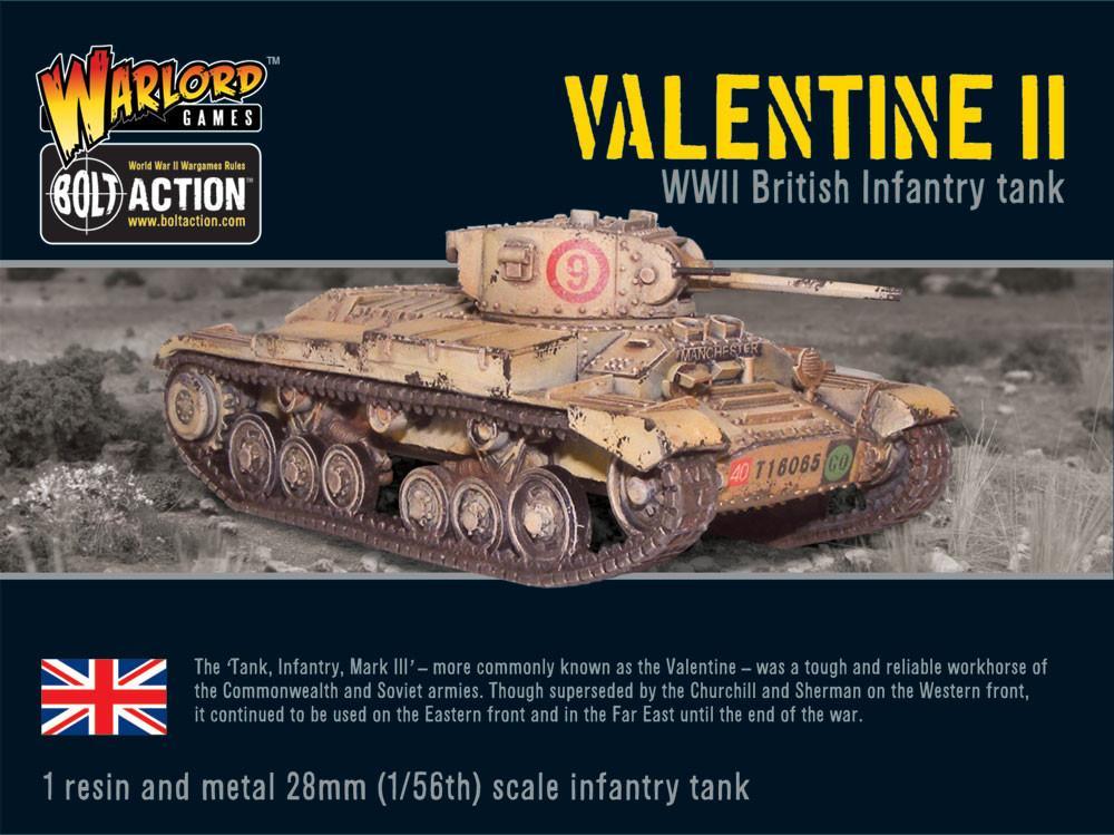Valentine II Cruiser Tank British Warlord Games    | Red Claw Gaming