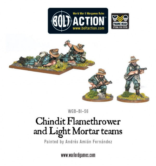 Chindit Flamethrower & Light mortar teams Chindits Warlord Games    | Red Claw Gaming