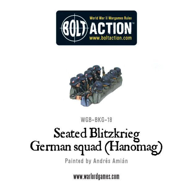 Seated Blitzkrieg German Squad (Hanomag) Germany Warlord Games    | Red Claw Gaming