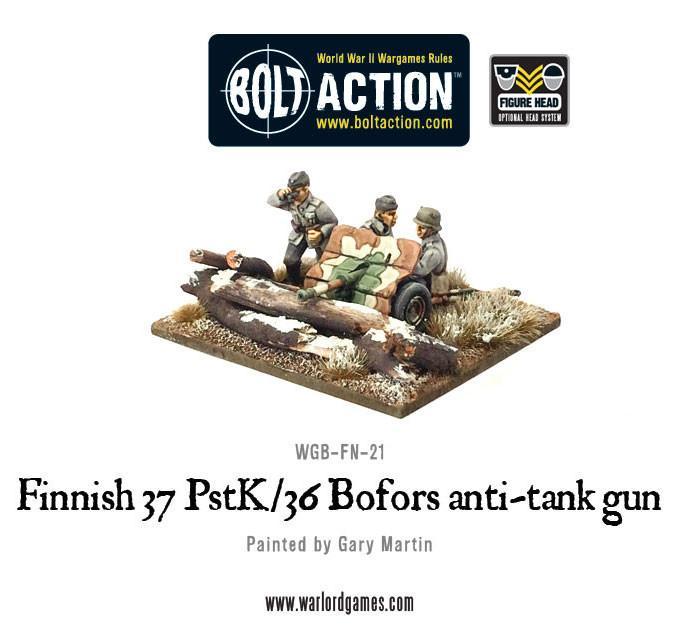 Finnish 37 PstK/36 Bofors anti-tank gun Finnish Warlord Games    | Red Claw Gaming