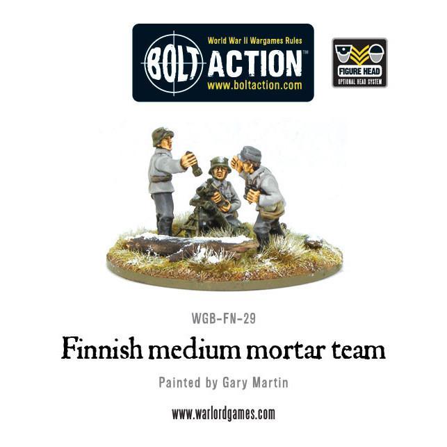 Finnish medium mortar team Finnish Warlord Games    | Red Claw Gaming