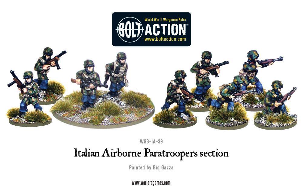 Italian Airborne Paratroopers section Italian Warlord Games    | Red Claw Gaming