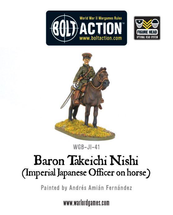 Baron Nishi (Imperial Japanese officer on horse) Imperial Japan Warlord Games    | Red Claw Gaming