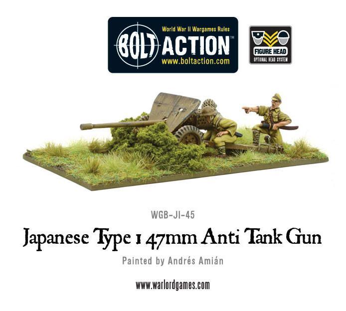 Imperial Japanese Type 47mm Anti Tank Gun Imperial Japan Warlord Games    | Red Claw Gaming